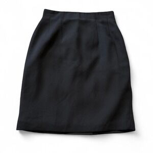 Vintage 90s Chaus Black Pencil Skirt, Women's Size 6